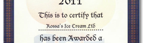 National Ice Cream Award